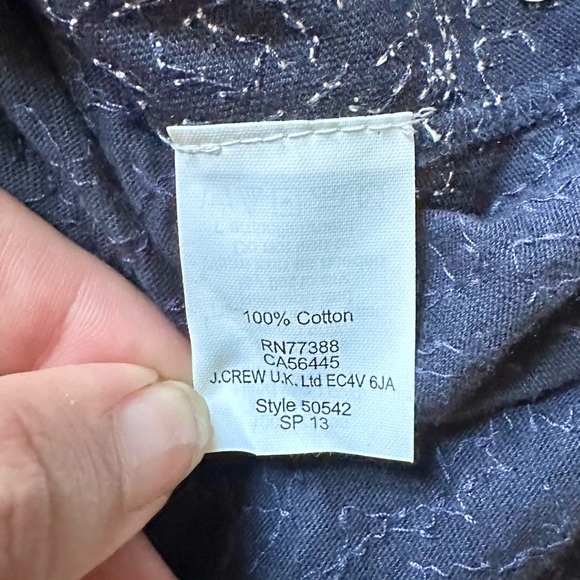 NWT J Crew Navy Sequin Nautical Anchor Sleeveless Tank Top | Size XXS - Picture 11 of 13